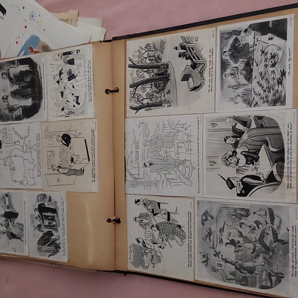 Vintage 1930s Adult Humor Cartoons Scrapbook Collection PRICELESS Scrapbook - Picture 9 of 12